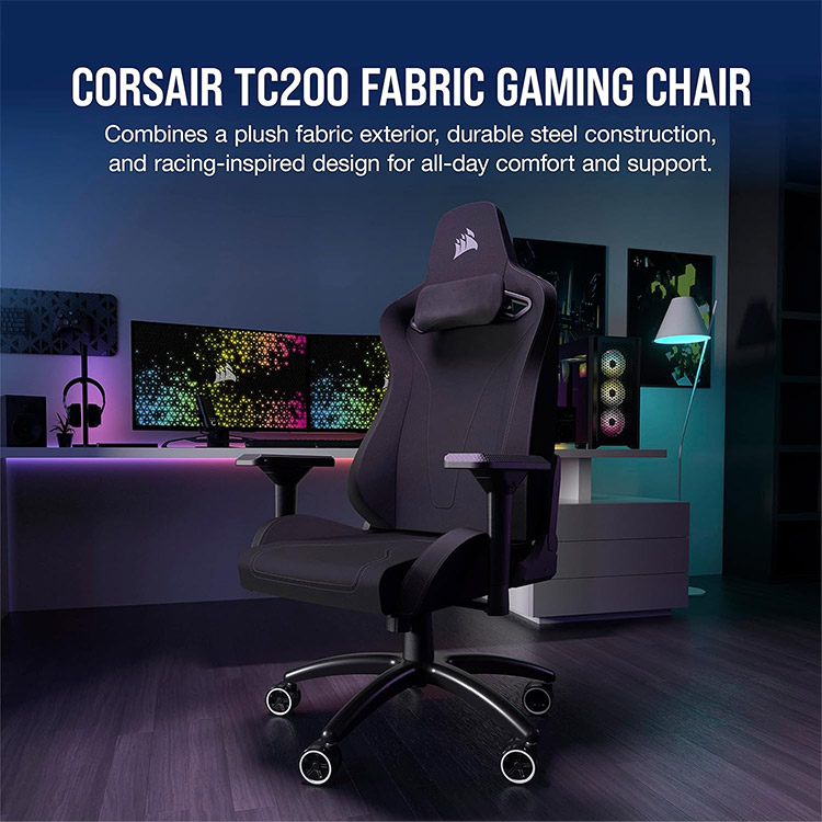 خرید صندلی Corsair TC200 - فابریک سیاه